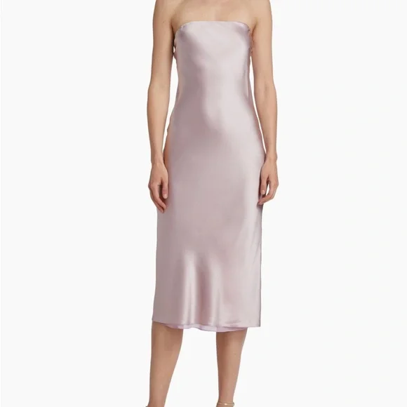 Amanda Uprichard Strapless Dress in Blush Pink - Picture 2 of 6